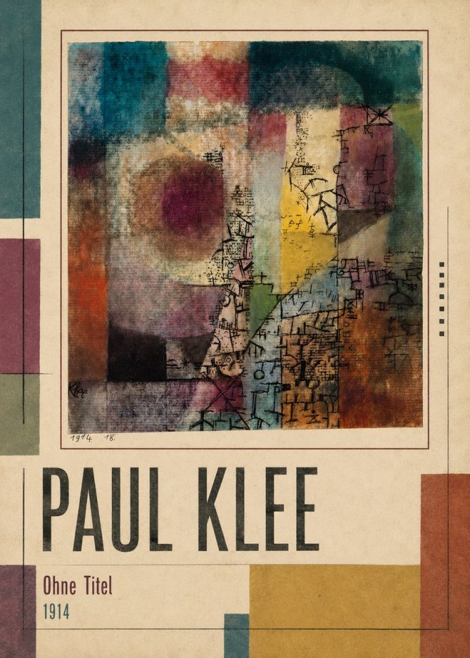 Paul Klee Ohne Titel I No1 - Poster