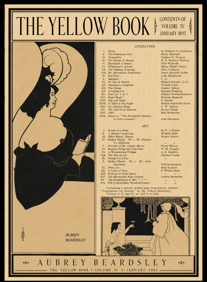 Aubrey Beardsley The Yellow Book II No1 - Poster