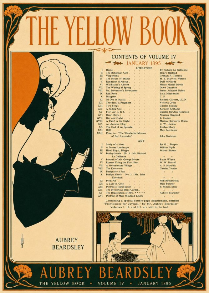 Aubrey Beardsley The Yellow Book II No5 - Poster