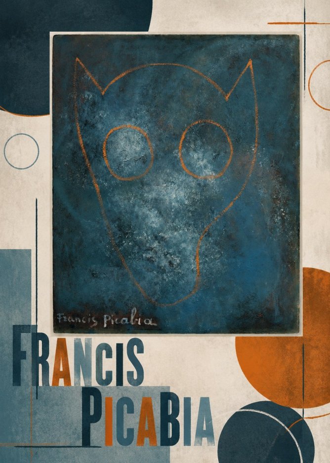 Francis Picabia Abstract Head No2 - Poster