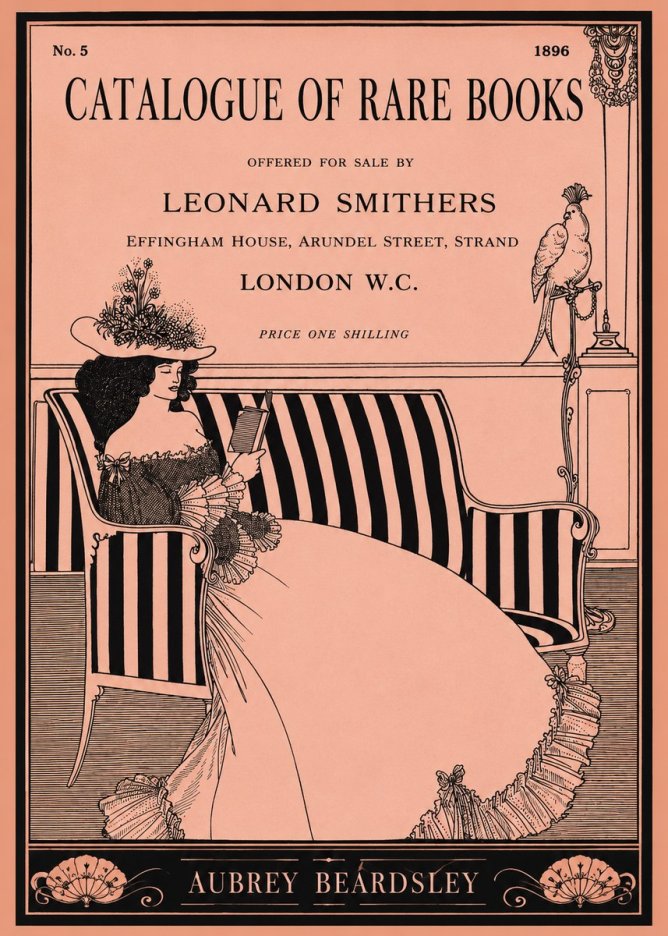 Aubrey Beardsley Catalogue of Rare Books No1 - Poster