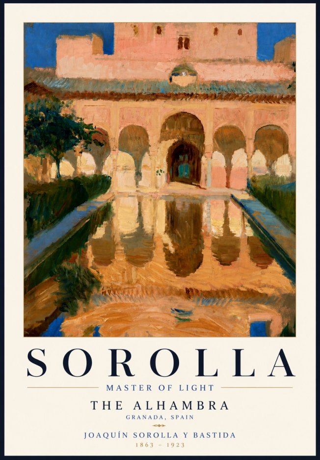 Sorolla The Alhambra No6 - Poster