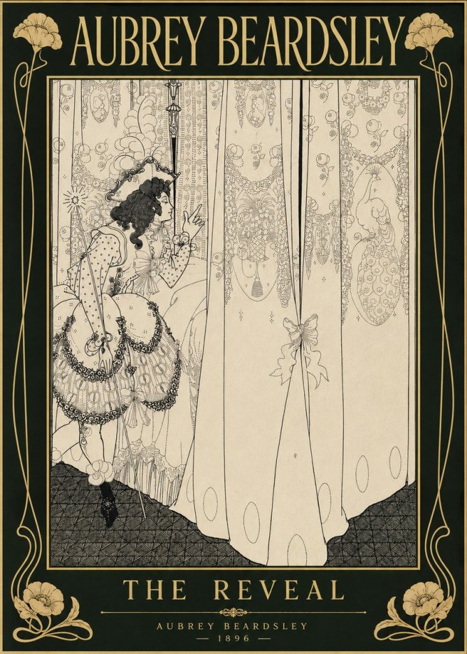 Aubrey Beardsley The Reveal No6 - Poster