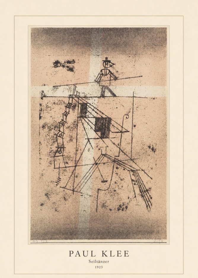 Paul Klee Seiltänzer II No4 - Poster