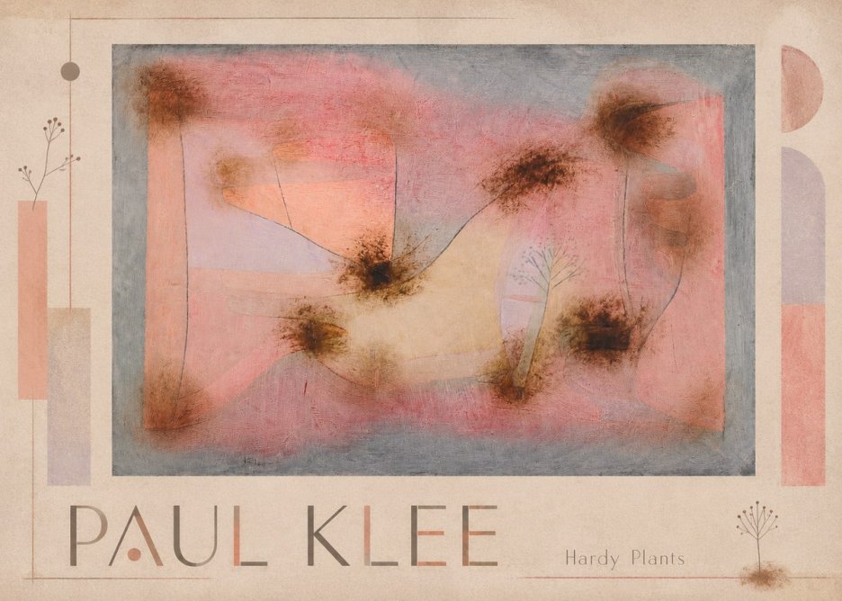 Paul Klee Hardy Plants I No1 - Poster