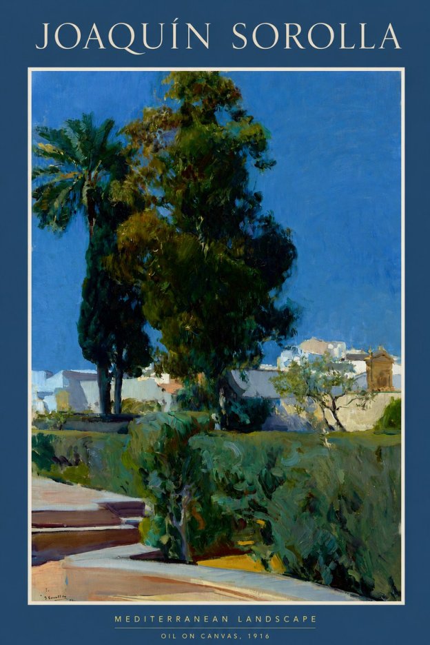 Sorolla Mediterranean Landscape No2 - Poster