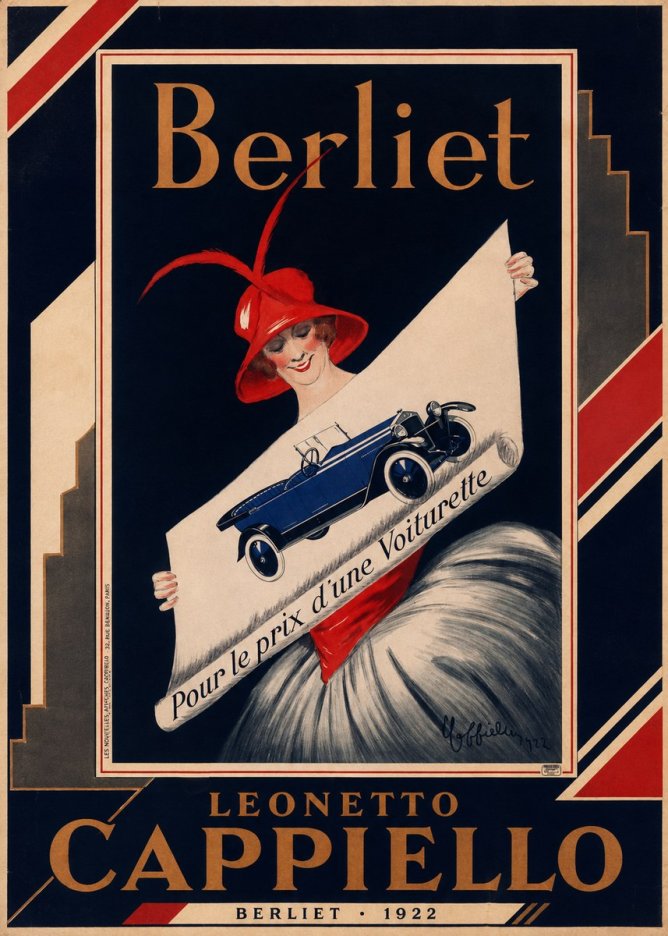 Leonetto Cappiello Berliet - Pour Le Prix D'une Voiturette No2 - Poster