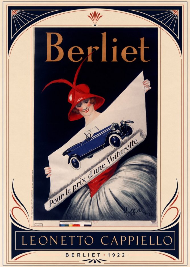 Leonetto Cappiello Berliet - Pour Le Prix D'une Voiturette No4 - Poster