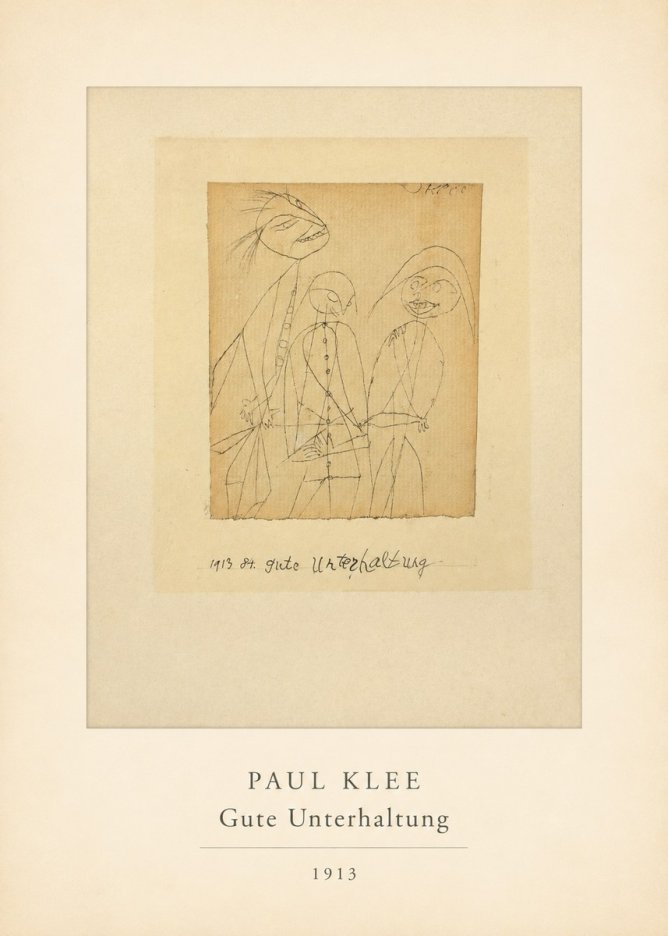 Paul Klee Gute Unterhaltung No4 - Poster