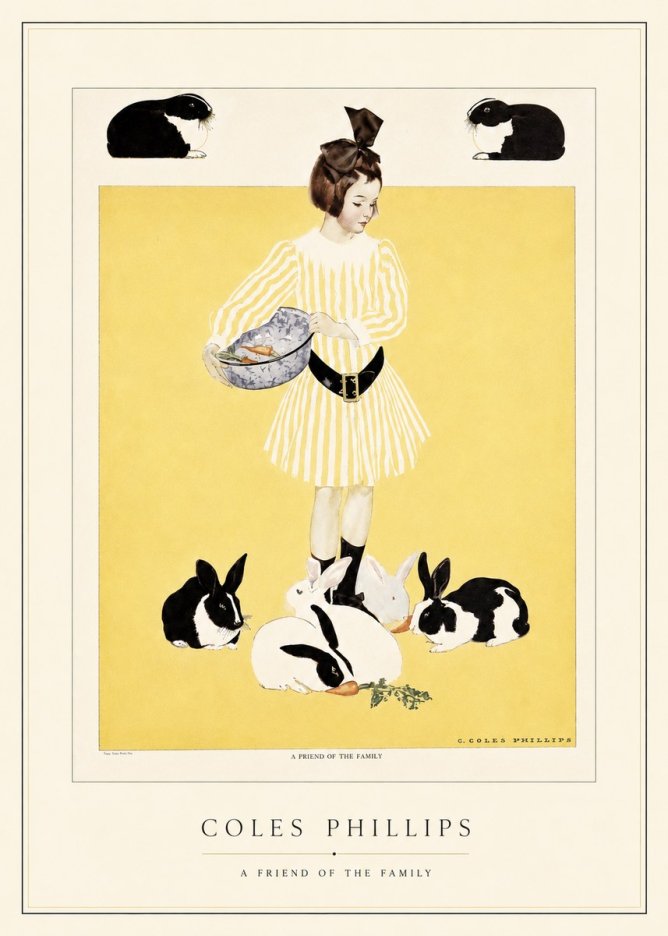 Coles Phillips A Friend of the Family No4 - Poster