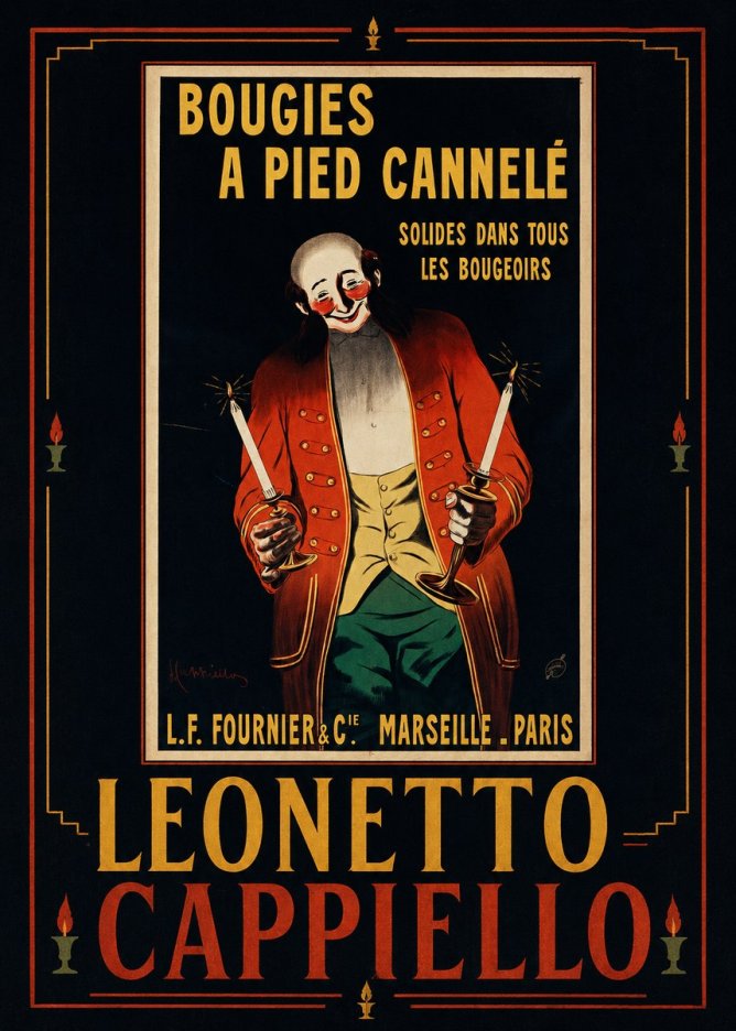 Leonetto Cappiello Bougies a Pied Cannelé No5 - Poster
