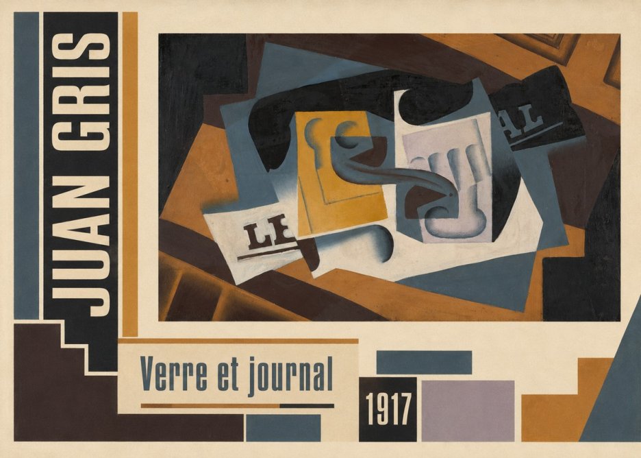 Juan Gris Verre Et Journal No2 - Poster