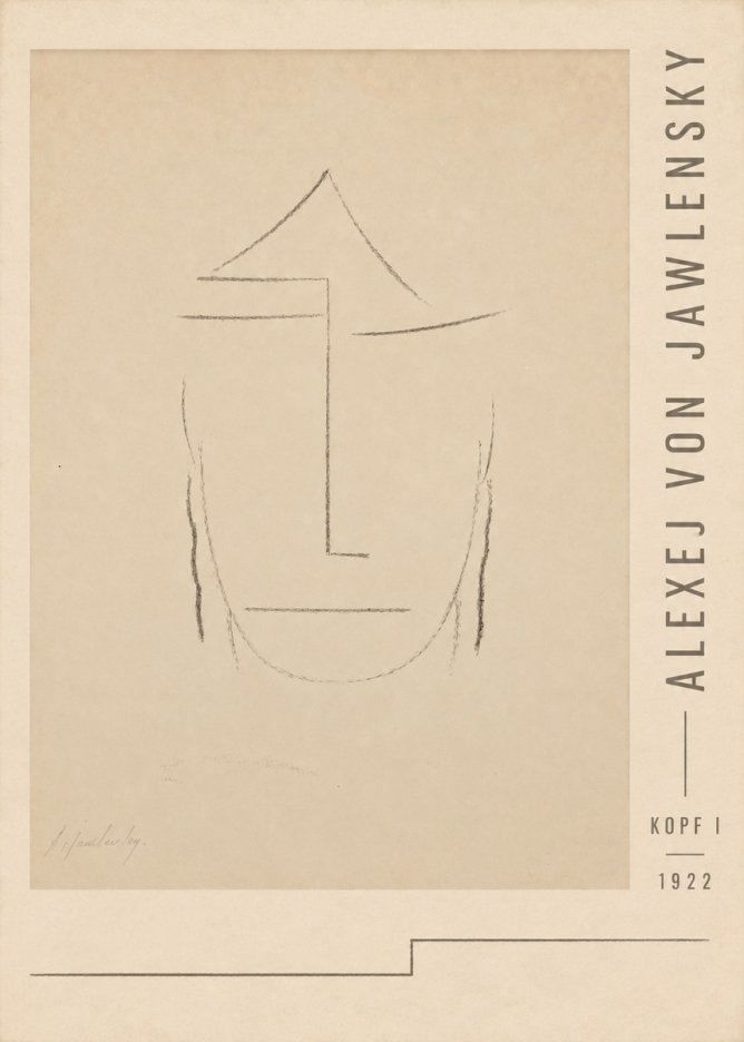 Alexej von Jawlensky Kopf I No3 - Poster