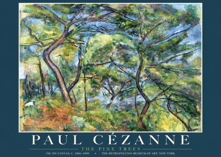Paul Cézanne The Pine Trees No3 - Poster
