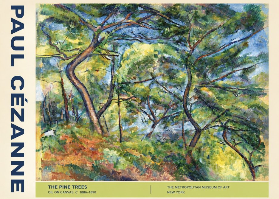 Paul Cézanne The Pine Trees No4 - Poster