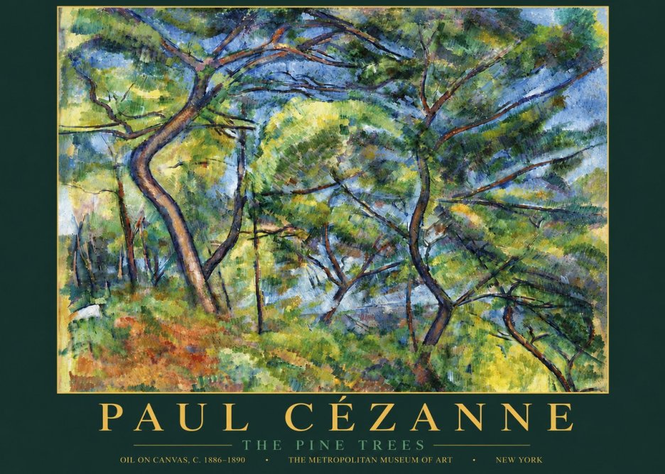 Paul Cézanne The Pine Trees No5 - Poster