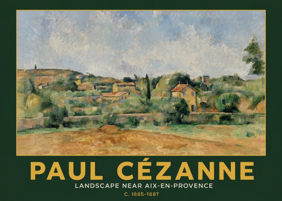 Paul Cézanne Landscape Near Aix-en-provence I No3 - Poster