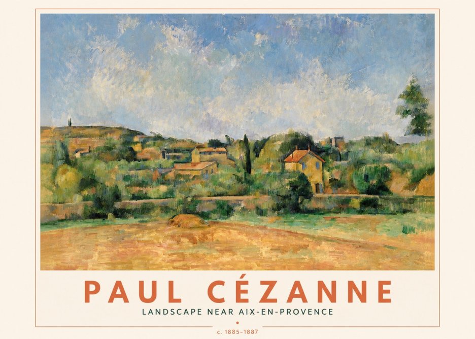 Paul Cézanne Landscape Near Aix-en-provence I No4 - Poster
