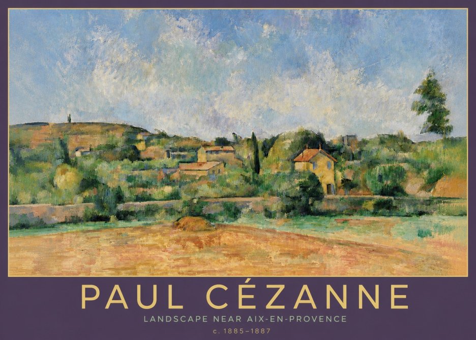 Paul Cézanne Landscape Near Aix-en-provence I No6 - Poster