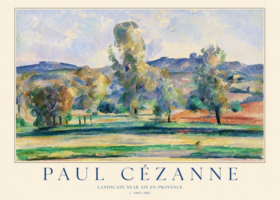 Paul Cézanne Landscape Near Aix-en-provence II No1 - Poster