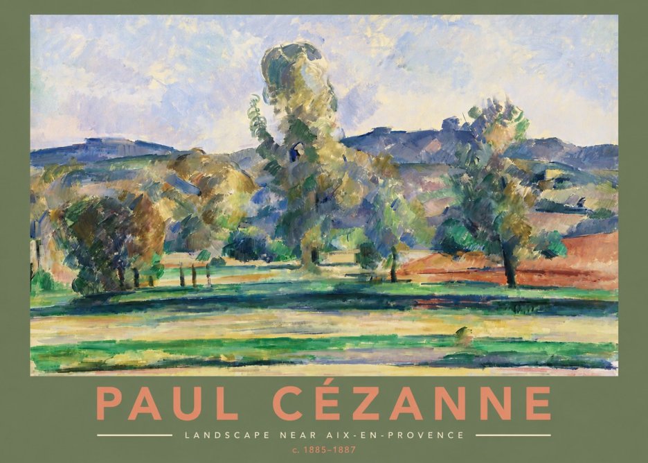 Paul Cézanne Landscape Near Aix-en-provence II No2 - Poster