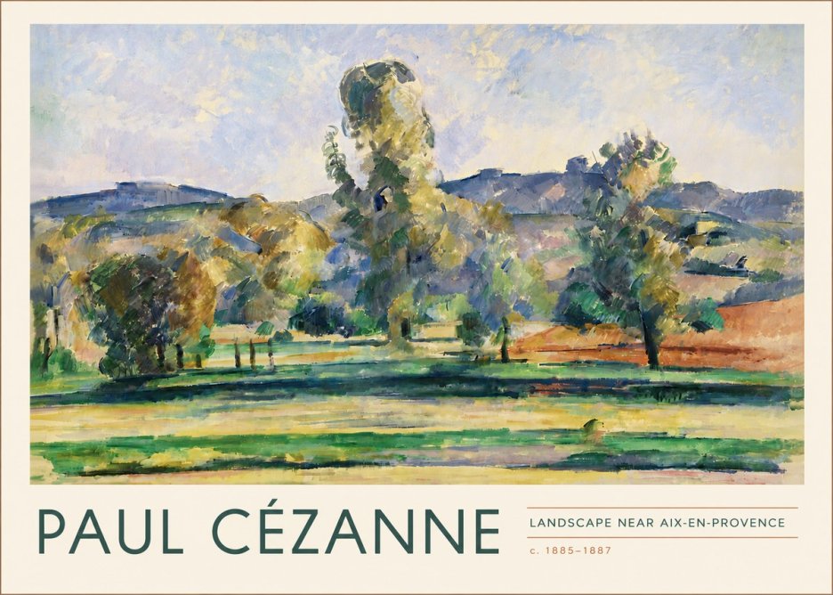 Paul Cézanne Landscape Near Aix-en-provence II No4 - Poster