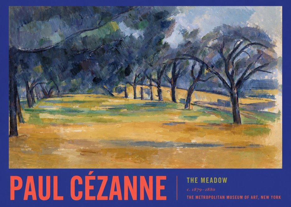 Paul Cézanne The Meadow No2 - Poster