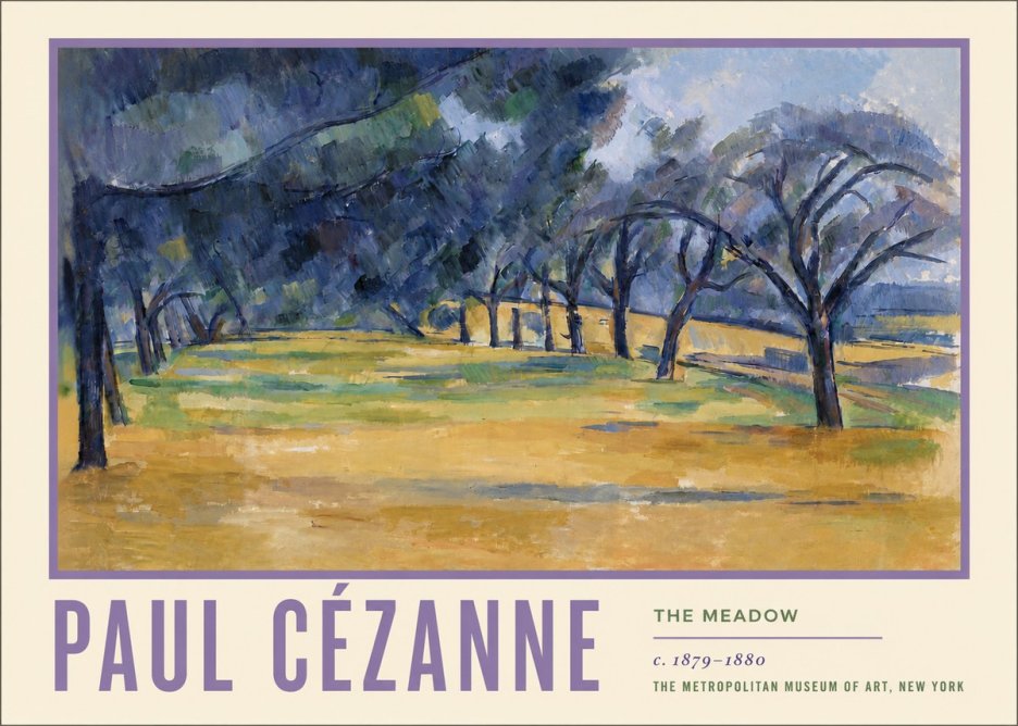 Paul Cézanne The Meadow No5 - Poster