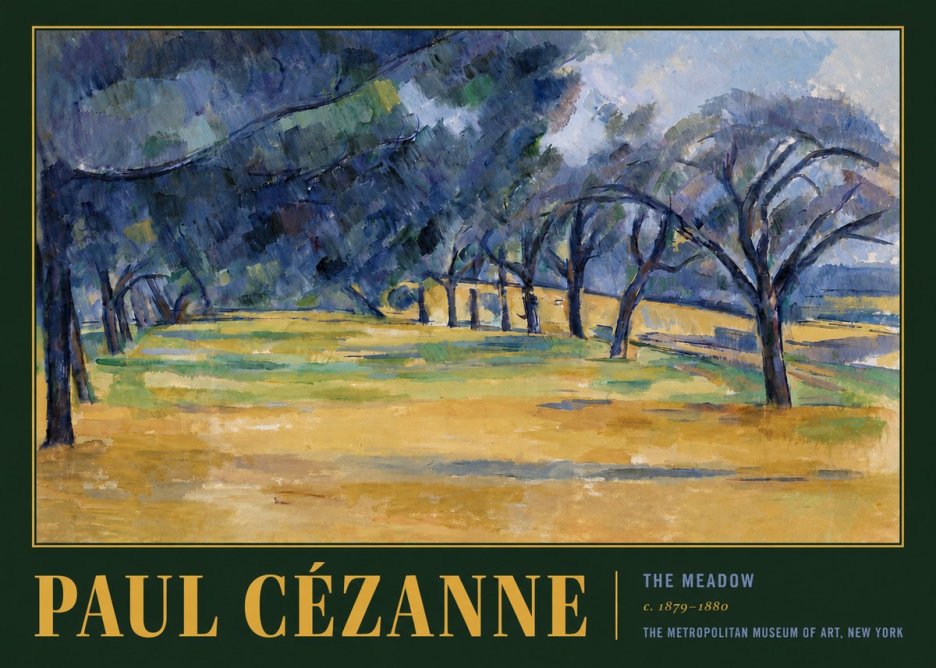 Paul Cézanne The Meadow No6 - Poster