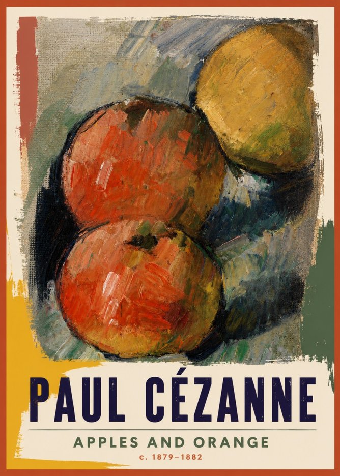 Paul Cézanne Apples and Orange No4 - Poster