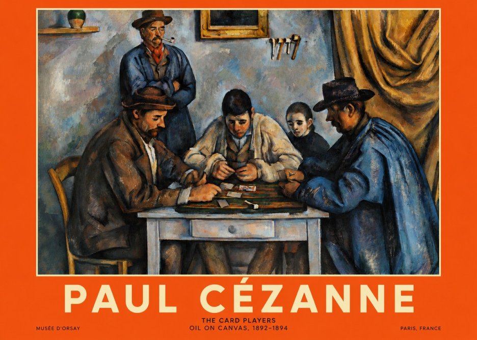 Paul Cézanne The Card Players I No2 - Poster