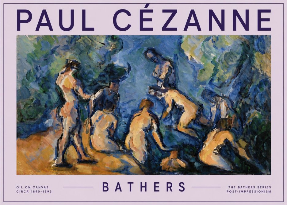 Paul Cézanne Bathers I No5 - Poster
