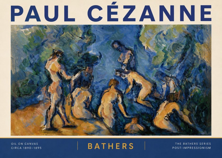 Paul Cézanne Bathers I No6 - Poster