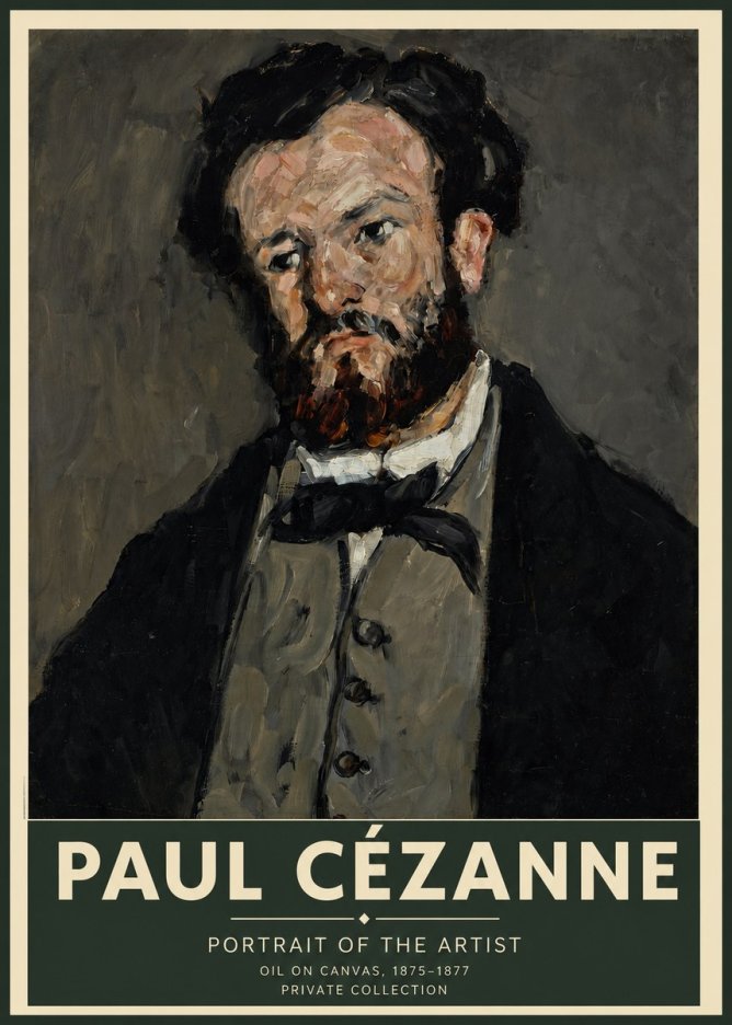 Paul Cézanne Portrait of the Artist I No2 - Poster