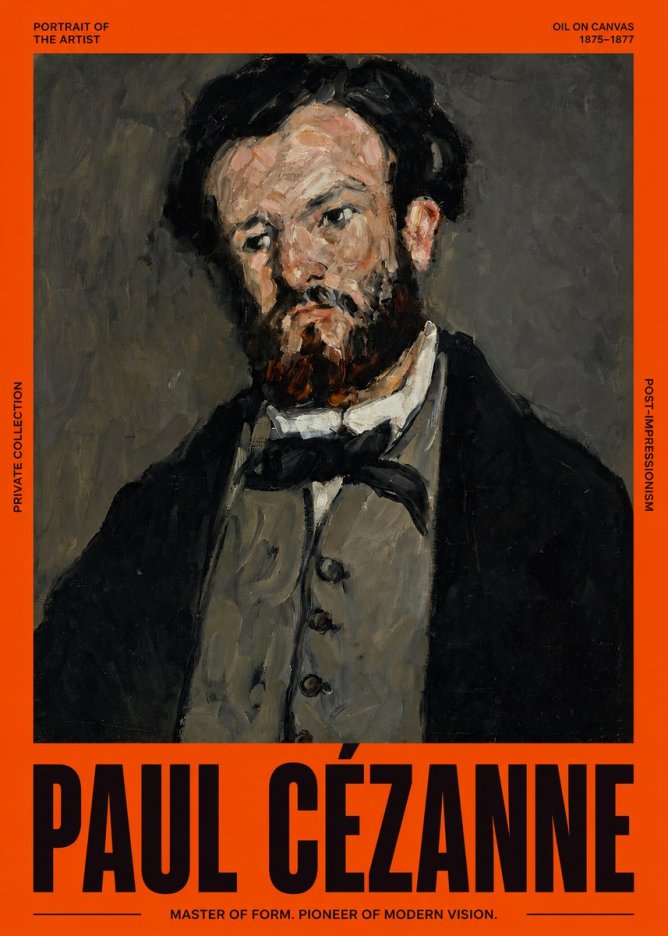 Paul Cézanne Portrait of the Artist I No3 - Poster