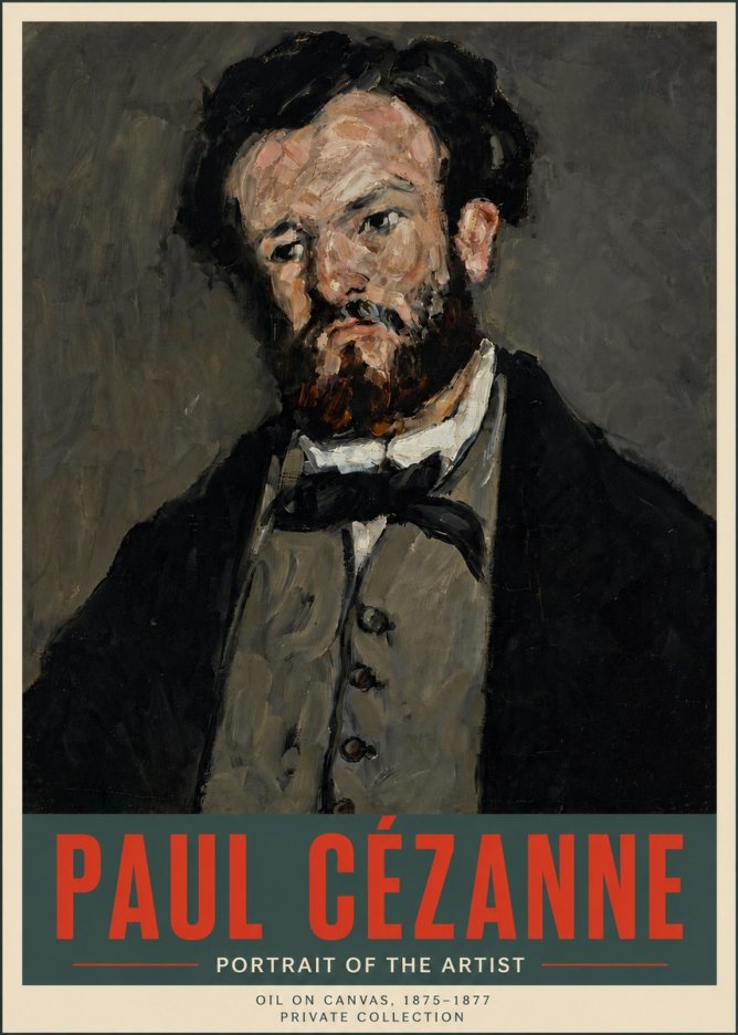 Paul Cézanne Portrait of the Artist I No5 - Poster