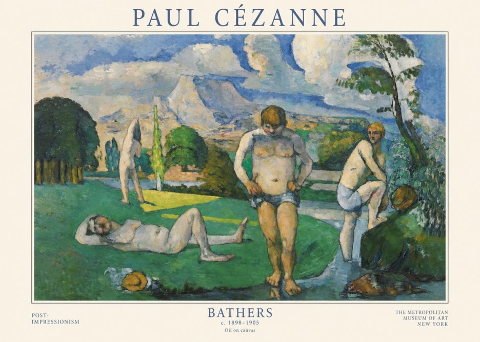 Paul Cézanne Bathers II No1 - Poster