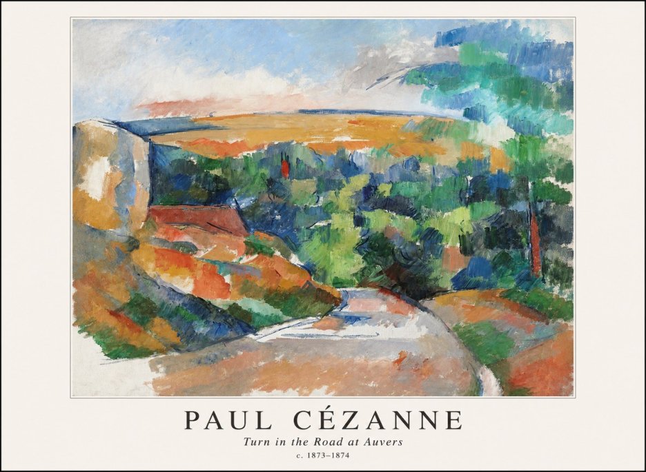 Paul Cézanne The Road from Le Tholonet No4 - Poster