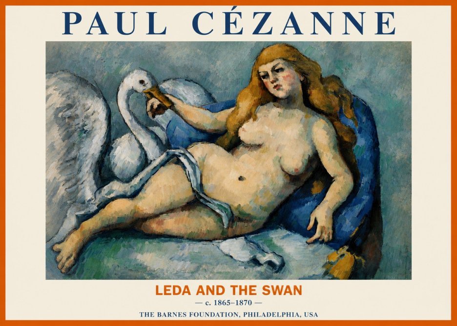 Paul Cézanne Leda and the Swan No3 - Poster