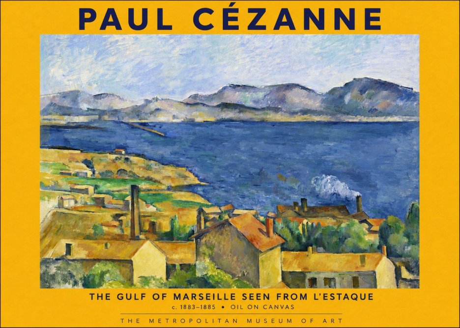 Paul Cézanne The Gulf of Marseille Seen from L'estaque No2 - Poster