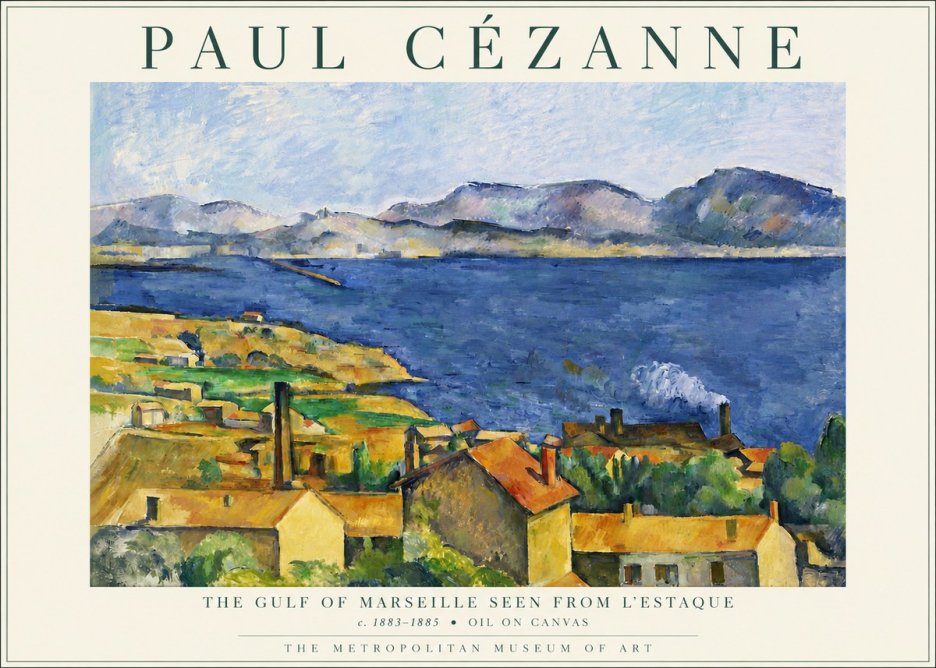 Paul Cézanne The Gulf of Marseille Seen from L'estaque No3 - Poster