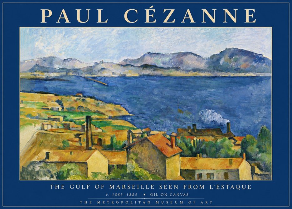 Paul Cézanne The Gulf of Marseille Seen from L'estaque No4 - Poster