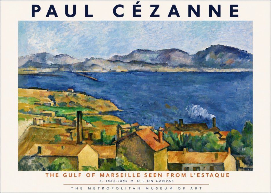 Paul Cézanne The Gulf of Marseille Seen from L'estaque No5 - Poster