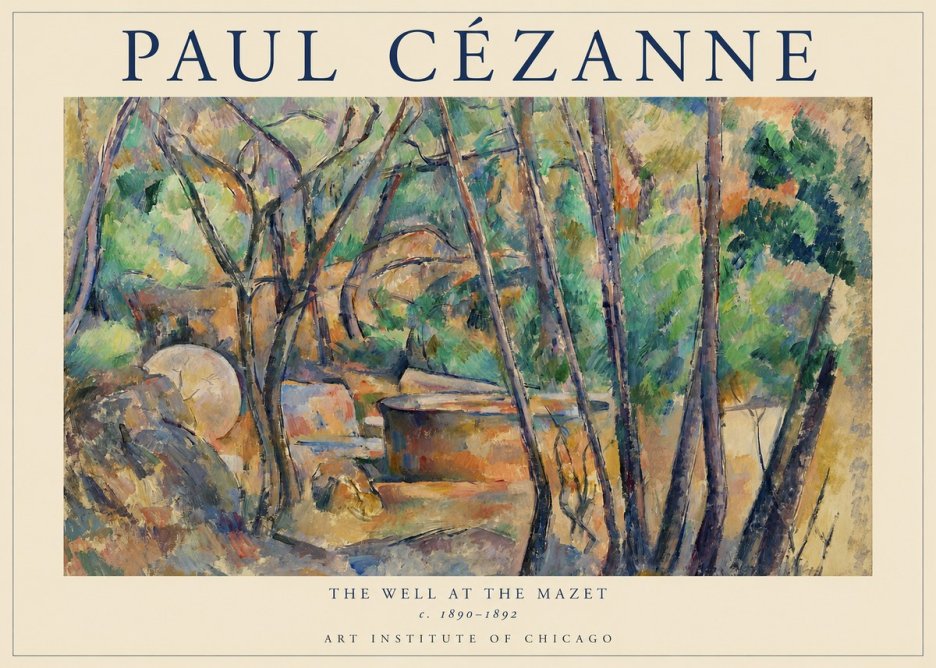Paul Cézanne The Well at the Mazet No1 - Poster