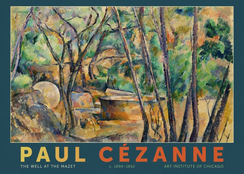Paul Cézanne The Well at the Mazet No2 - Poster