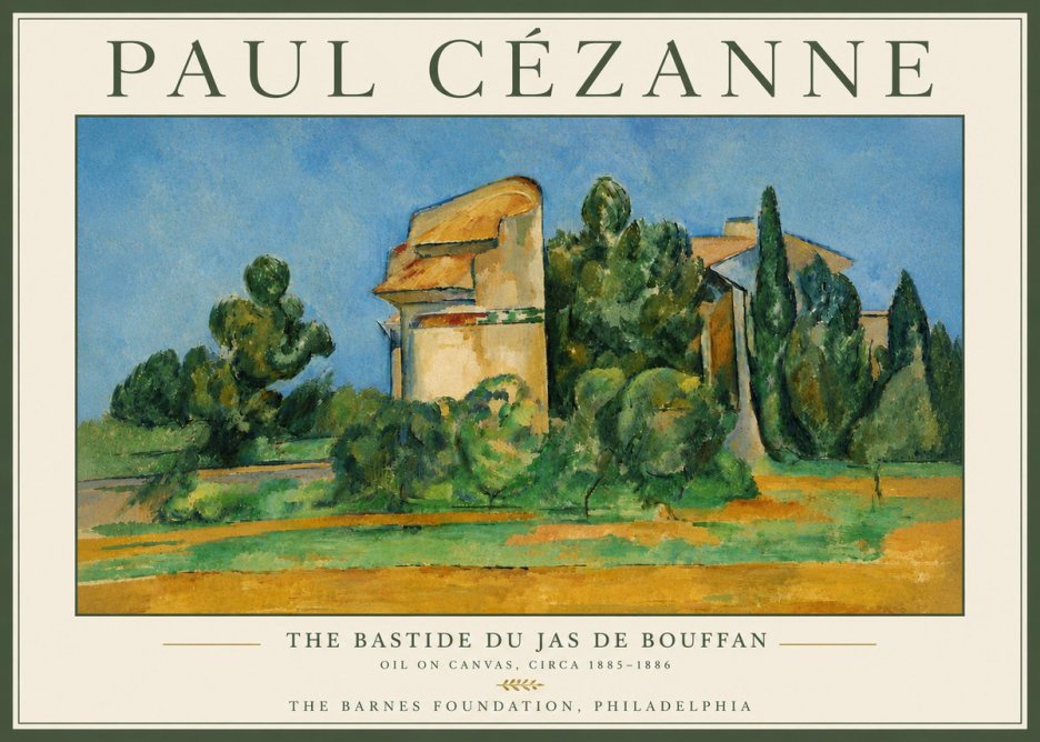 Paul Cézanne The Bastide Du Jas De Bouffan No6 - Poster
