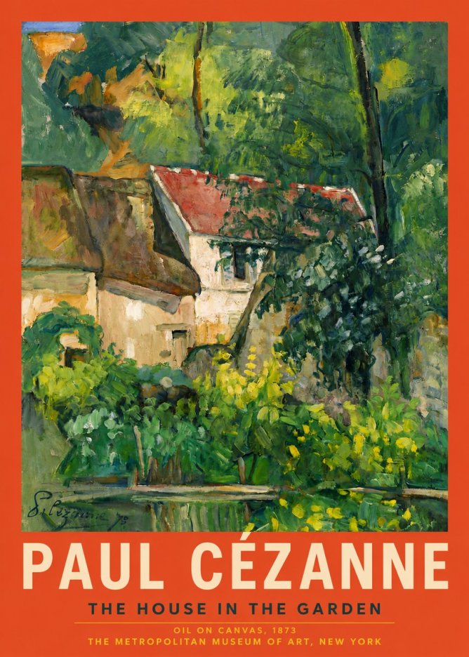 Paul Cézanne The House in the Garden No4 - Poster