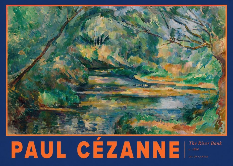 Paul Cézanne The River Bank No2 - Poster