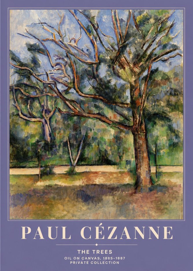 Paul Cézanne The Trees No4 - Poster