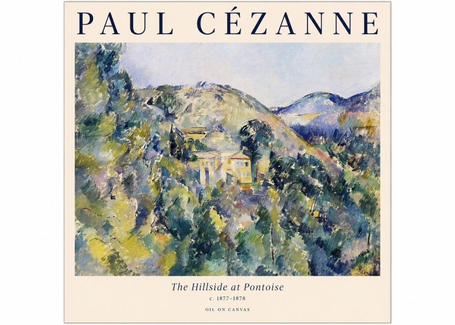 Paul Cézanne The Hillside at Pontoise No1 - Poster